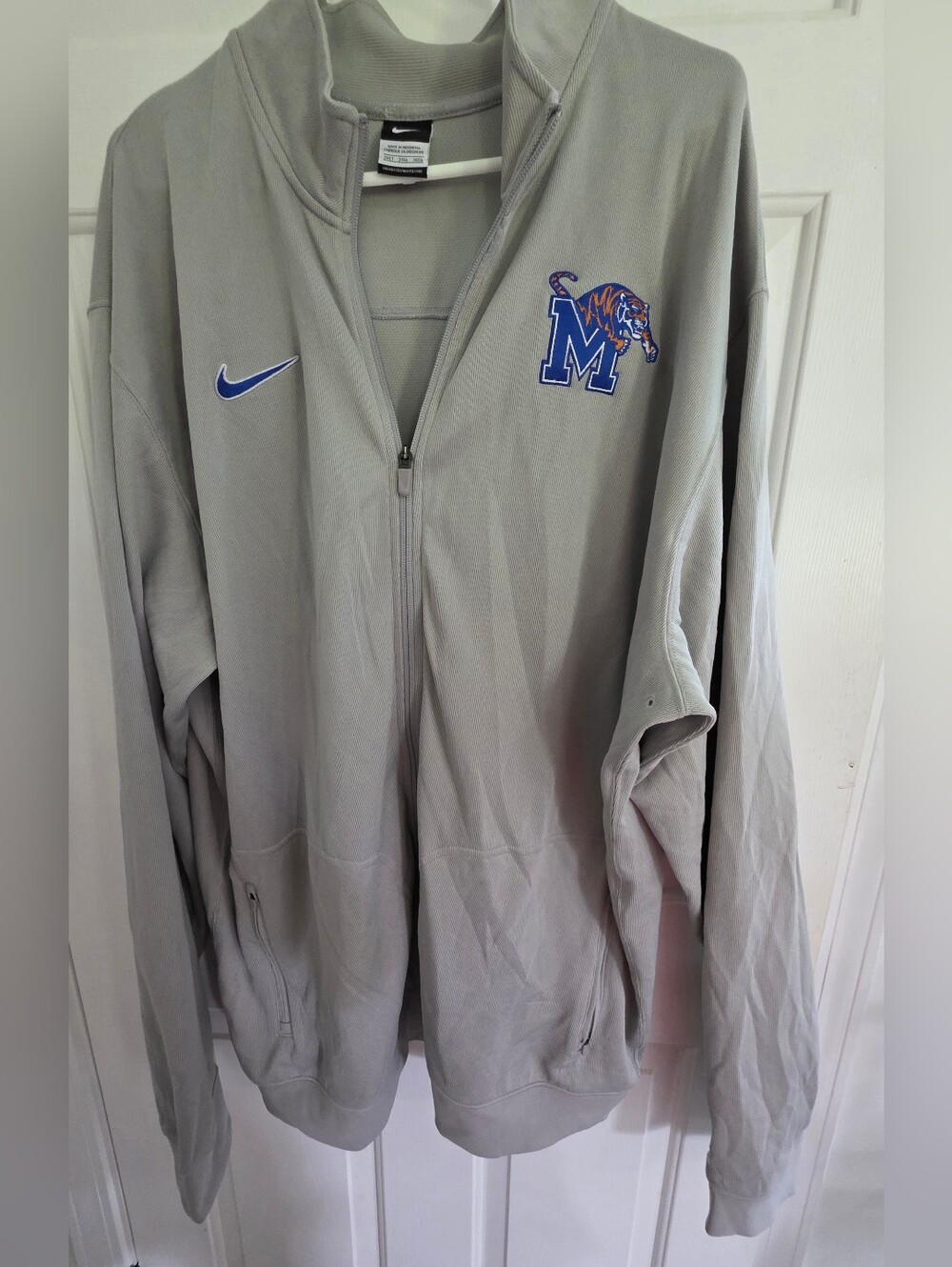 Nike Men's Gray Memphis Tigers Full-Zip Jacket And Pants Set